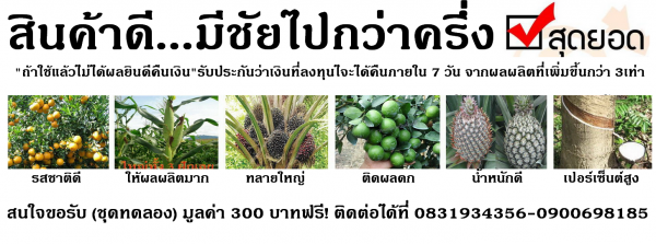 นาโนพาวเวอร์ อาหารเสริมพืช