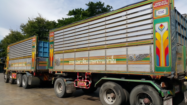 ขายรถพ่วง 24 ล้อ แม่-ลูก กระบะเนียมคอกเกษตรดั้ม ISUZU 240 วางเครื่อง.P11C-320 เกียร์ฟูเลอร์ รถใช้งาน ราคา 1200000 สนใจรีบจองด่วน