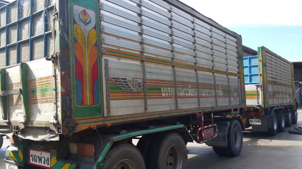 ขายรถพ่วง 24 ล้อ แม่-ลูก กระบะเนียมคอกเกษตรดั้ม ISUZU 240 วางเครื่อง.P11C-320 เกียร์ฟูเลอร์ รถใช้งาน ราคา 1200000 สนใจรีบจองด่วน