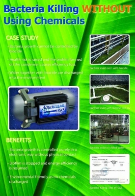 เครื่องกำจัดตะไคร่นำ้และตะกรันหินปูนในระบบท่อและบ่อปลา