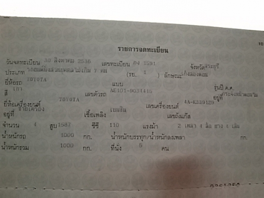 ขาย TOYOTA COROLLA 1.6 GLi MT ขาย TOYOTA COROLLA 1.6 GLi MT