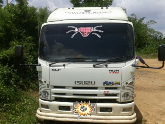 หกล้อ อีซูซุ NQR175 แรง ปี56 ดั้มสามมิตร5คิว สภาพดีสวยเดิมทั้งคัน เล่มทะเบียนพร้อมโอน