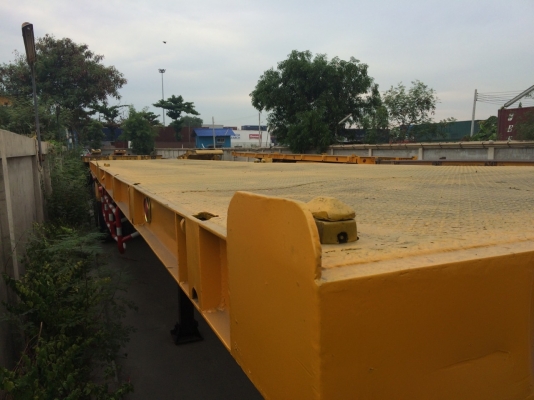 ขายหางพื้นเรียบสามเพลาพร้อมใช้ราคา345000ต่อรองได้ครับ