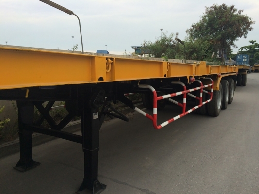 ขายหางพื้นเรียบสามเพลาพร้อมใช้ราคา345000ต่อรองได้ครับ