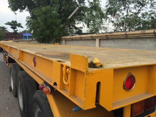 ขายหางพื้นเรียบสามเพลาพร้อมใช้ราคา345000ต่อรองได้ครับ