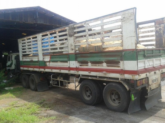 รถหัวลาก 10ล้อ ฮีโน่ 221 เครื่อง K13D พร้อมหางเทรลเลอร์พนัส 9เมตร