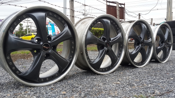 W-work แท้ญี่ปุ่น ล้อ2ชิ้น ขอบ 18 5รู114