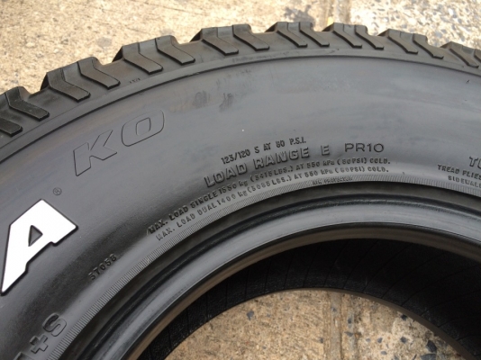 BF Goodrich All-terrain ขนาด 265 75 r16 ดอก8มิล