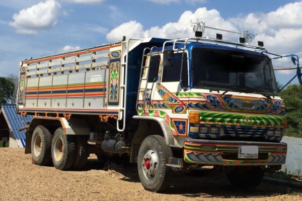 ขาย HINO F18 สองเพลาดั๊ม กระบะเนียม