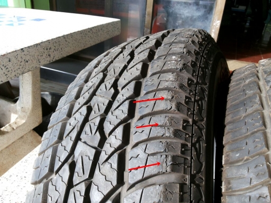 ยาง maxxis 700 bravo at 31x10.5 ขอบ 15 ปี 2014 สภาพสดใหม่สุดๆ