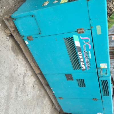 ขายเครื่องปั๊มลมยี่ห้อAIRMAN PDS390sปี2000ยังไม่เคยใช้งานในไทยลม8.5บาร์