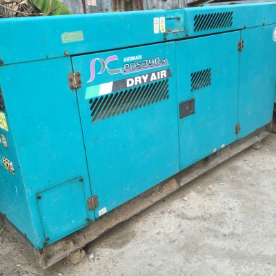 ขายเครื่องปั๊มลมยี่ห้อAIRMAN PDS390sปี2000ยังไม่เคยใช้งานในไทยลม8.5บาร์