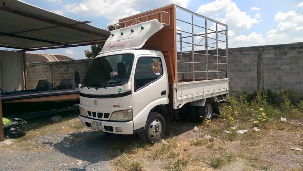 6ล้อป้ายเล็ก TOYOTA ไม่ติดเวลาเครื่อง 15B ยาว 3.40  ติดแก็ส LPG ลงเล่มแล้ว