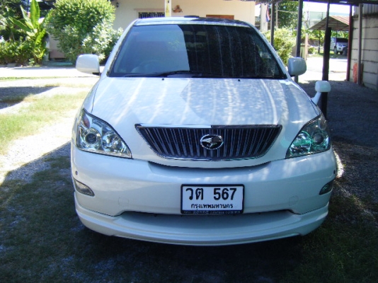 toyota harrier rx300 airs รุ่นท็อปหลังคาแก้ว ชุดแต่ง สีขาวมุก