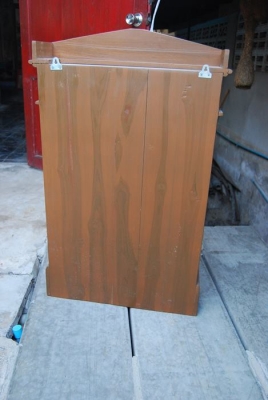 ตู้โชว์แขวนผนังไม้สัก