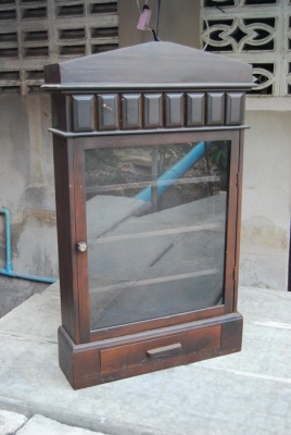 ตู้โชว์แขวนผนังไม้สัก ตู้โชว์แขวนผนังไม้สัก