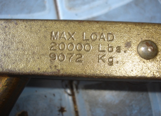 ขายตัวจับดึงสลิง ดึงสวยไฟ USA. 1628-30mm. max load 20ตัน