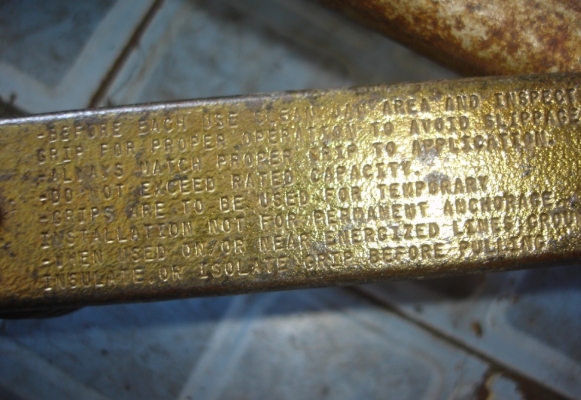 ขายตัวจับดึงสลิง ดึงสวยไฟ USA. 1628-30mm. max load 20ตัน