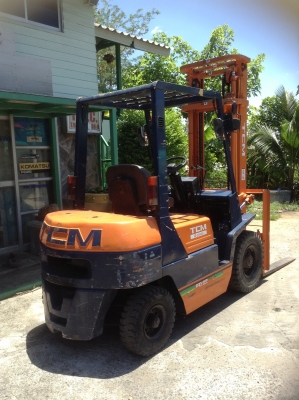 +++ ขายโฟล์คลิฟท์  T.C.M. FD25  ขนาด 2.5  ตัน  เครื่องยนต์ดีเซล    เสา  4  เมตร  เกียร์ออโตเมติค  ยางตัน  (รถนอก  สภาพ  90\%)