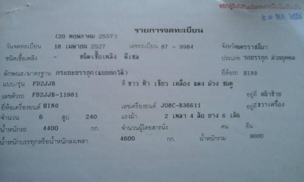 ขายดั้มHINO เครื่อง240แรง JO8C เครื่องดี แคชซีสวย พ.เพาเวอร์ เบรกทิฟฟี่ ภายในสวย แอร์เย็น สภาพพร้อมใช้งาน เอกสารพร้อมโอน สนใจโทร 090-8588220คุณนะ 093-3258446คุณบิว ID:narong498 หรือเข้าดูสินค้าอื่นๆได้ที่ www.truck.in.th/498 หรือเพจFacebook ณรงค์ ซื้อขายร