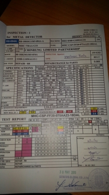 ขายเครื่องตรวจจับโลหะจำนวน 2 เครื่องพร้อมติดตั้งใช้งานได้ทันทีราคา เครื่องละ 200,000 บาท ขายเครื่องตรวจจับโลหะจำนวน 2 เครื่องพร้อมติดตั้งใช้งานได้ทันทีราคา เครื่องละ 200,000 บาท