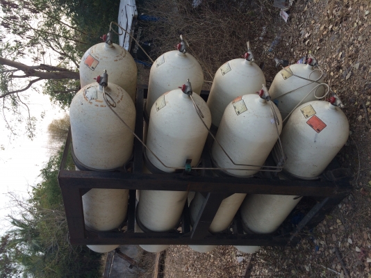 ขายเครื่องแดวู  พร้อมถังแก๊สอุปกรณ์ครบชุด ยกลงจากรถ