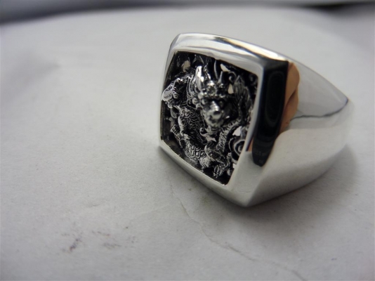 แหวนเงินมังกร 925