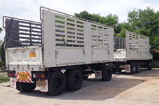 ฝากขาย รถพ่วง22ล้อ ISUZU DECA 320 ยูโรทู ปลายปี49 แมคโหลด กระสามมิตรไม่ดัมพ์คอกสูง ตัวแม่หัวคัสซีก็ขายครับ