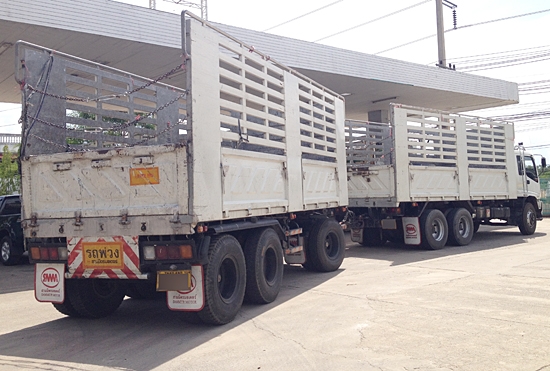 ฝากขาย รถพ่วง22ล้อ ISUZU DECA 320 ยูโรทู ปลายปี49 แมคโหลด กระสามมิตรไม่ดัมพ์คอกสูง ตัวแม่หัวคัสซีก็ขายครับ