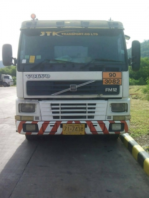 VOLVO FM10 320 HP (เพลาเดียว)พร้อม หางเเท๊งค์คอขวด SUTEE ขายพร้อมหางเเท๊งค์