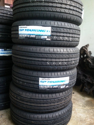 ยางใหม่ dunlop 185 60 15 เส้นล่ะ 1600