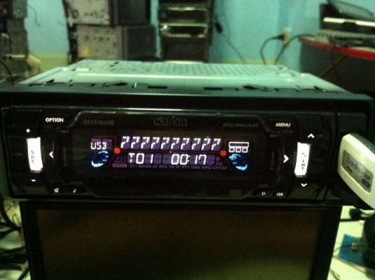 Clarion DXZ576USB 24Bit 6V USB MP3 CD FMคลื่นไทย ปรีเอ้า4ชุด AUX1ชุด สภาพสวย มือ2
