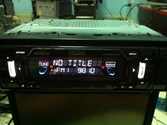 Clarion DXZ576USB 24Bit 6V USB MP3 CD FMคลื่นไทย ปรีเอ้า4ชุด AUX1ชุด สภาพสวย มือ2