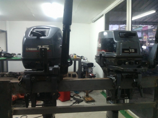 เครื่อง ยามาฮ่า 15แรง ฝาเหลี่ยม