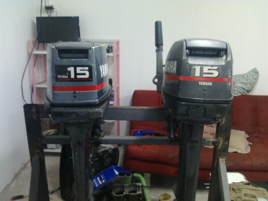 เครื่อง ยามาฮ่า 15แรง ฝาเหลี่ยม