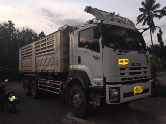 ขายรถ10ล้อดั้มพ์ ISUZU FXZ770DTH 360แรงม้า ปี56 สวยเดิม สนใจโทร 081-970-1072