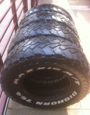 ยาง Mud Maxxis Bighorn 764 รุ่นใหญ่เบอร์ 265 75 16 ปลายปี10 พร้อมใช้งาน