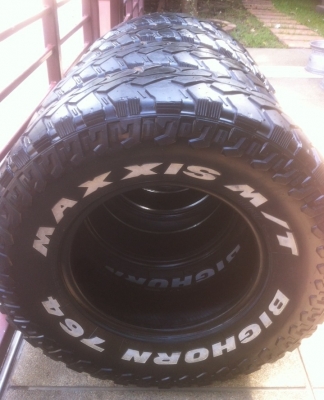 ยาง Mud Maxxis Bighorn 764 รุ่นใหญ่เบอร์ 265 75 16 ปลายปี10 พร้อมใช้งาน ยาง Mud Maxxis Bighorn 764 รุ่นใหญ่เบอร์ 265 75 16 ปลายปี10 พร้อมใช้งาน