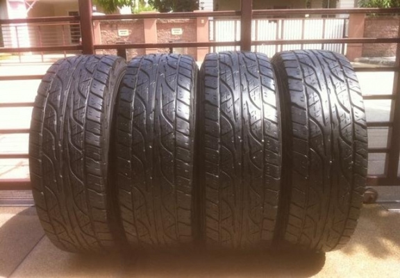 ยาง Dunlop AT3 265 70 16 กลางปี12 ดอกเยอะ เนื้อนิ่มๆ ดอกคมๆ