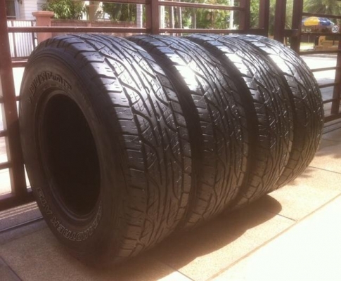 ยาง Dunlop AT3 265 70 16 กลางปี12 ดอกเยอะ เนื้อนิ่มๆ ดอกคมๆ