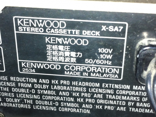 เครื่องเล่นตลับเทปแบบถาดเลื่อนเข้า-ออก KENWOOD จากญี่ปุ่น เทสลองต่อทดสอบการทำงานตามภาพ