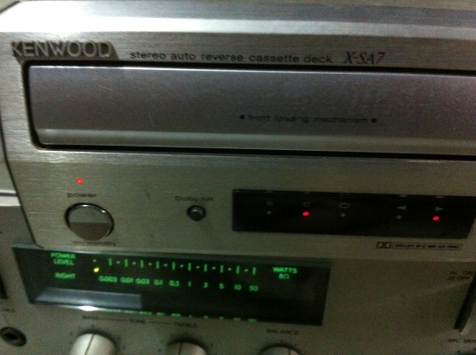 เครื่องเล่นตลับเทปแบบถาดเลื่อนเข้า-ออก KENWOOD จากญี่ปุ่น เทสลองต่อทดสอบการทำงานตามภาพ