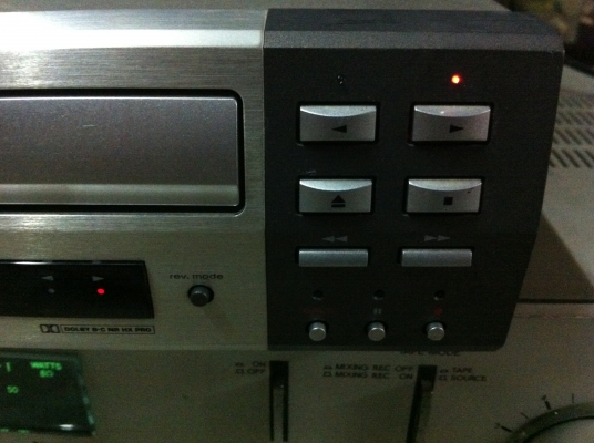 เครื่องเล่นตลับเทปแบบถาดเลื่อนเข้า-ออก KENWOOD จากญี่ปุ่น เทสลองต่อทดสอบการทำงานตามภาพ