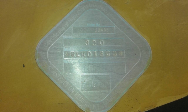 รถขุดCAT320 V1 เอกสารเล่มทะเบียน เครื่องดีปั้มดี แห้ง เฟมสวย