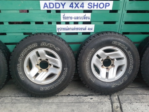ล้อ Tiger + Yokohama  AT 31/10.5/15 ปี09 สวยๆ 1ชุด