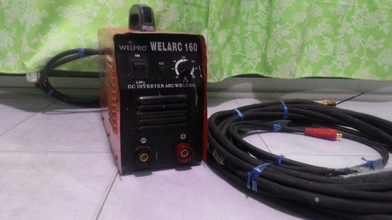 เครื่องเชื่อมไฟฟ้าอินเวอร์เตอร์ welpro ขนาด 160 แอมป์ อุปกรณ์ครบ พร้อมใช้งานครับ