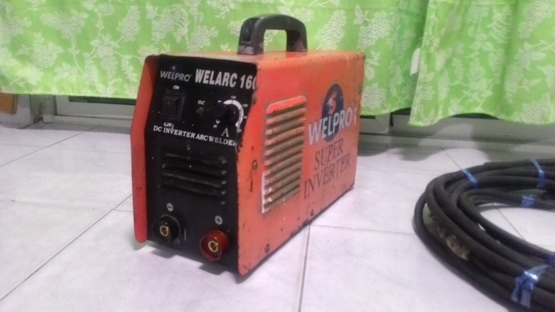 เครื่องเชื่อมไฟฟ้าอินเวอร์เตอร์ welpro ขนาด 160 แอมป์ อุปกรณ์ครบ พร้อมใช้งานครับ