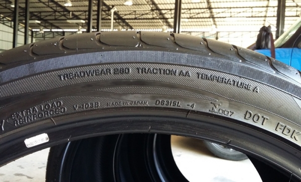 ยาง,295-35-21 YOKOHAMA'Advan Sport ปลายปี12 4เส้น 6,000