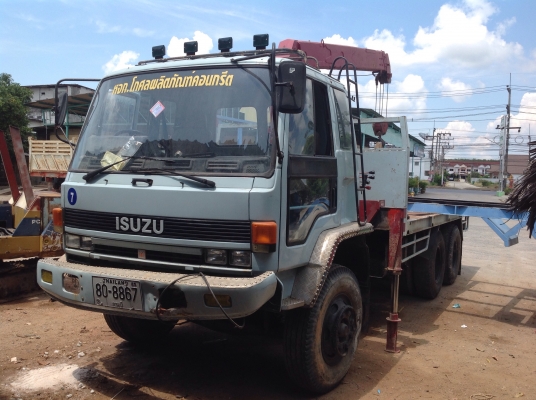 ขายสิบล้อพื้นเรียบ ติดเครน 3 ตัน