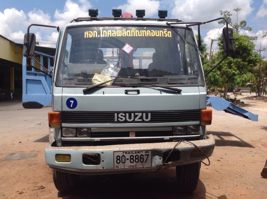 ขายสิบล้อพื้นเรียบ ติดเครน 3 ตัน